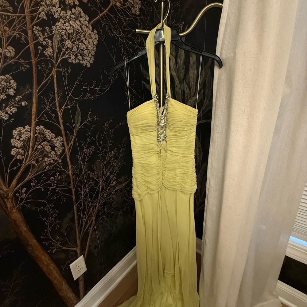 Niteline Strapless Yellow Dress